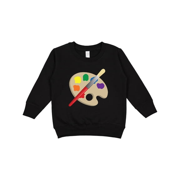 Inktastic Artist Palette and Brush Toddler Sweatshirt