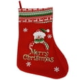 thumbnail image 2 of Decorative Christmas Felt Stocking "Snowman and Merry Christmas" Design, 14.5", 2 of 5