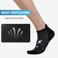 thumbnail image 4 of Calcetines deportivos acolchados BAMBOO COOL para hombre, paquete de 8, negros, 4 of 7