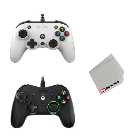 Nacon PRO Compact Controller for Xbox Series X|S and Xbox One - Black and White (2 Pack)