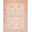 Peach, Pattern 11, variant on Design&I 8'x10' Washable Area Rug Extra Large Skid-Resistant Low Profile Bordered Vintage Medallion With Ornate Scrollwork And Decorative Trim for Living Room, Family
