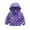 Purple, variant on Toddler Kids Baby Boys Girls Camouflage Zip Windproof Jacket Hooded Trench Lightweight Kids Casual Outerwear