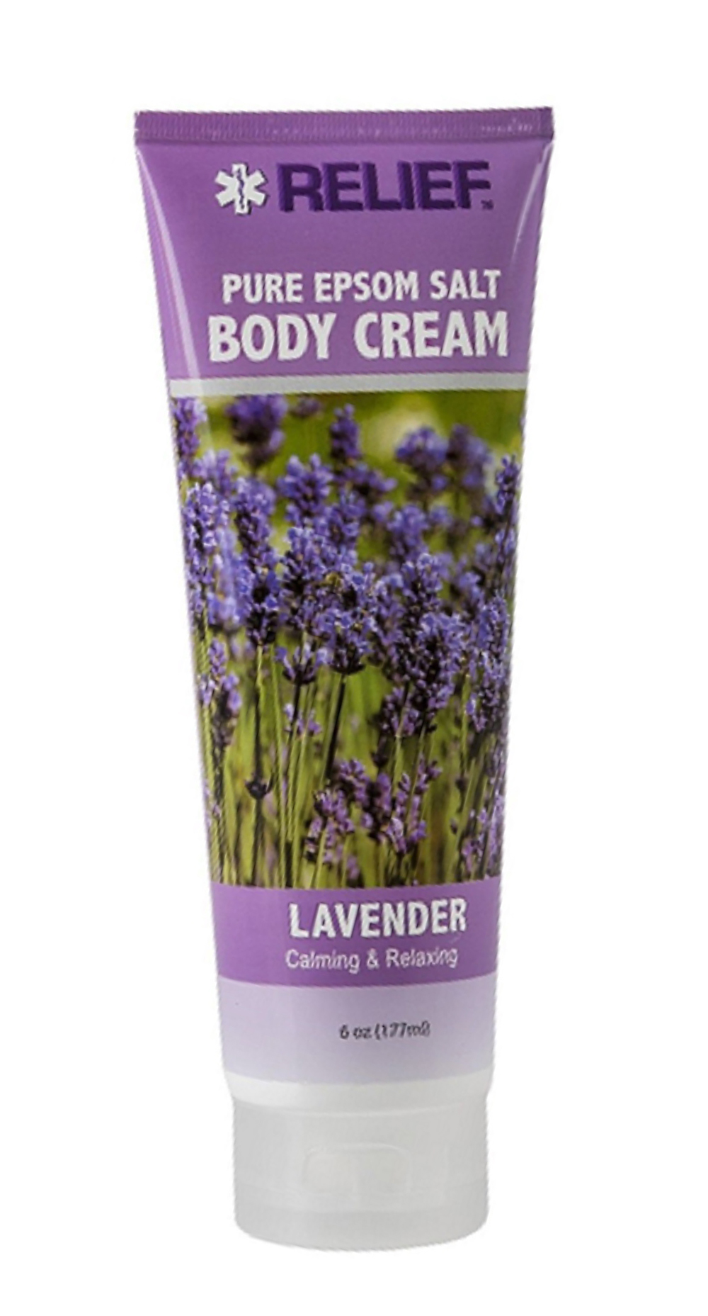 Pure Epsom Salt Body Cream Lavender Calming Relaxing 6 oz Developed in