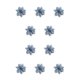 thumbnail image 1 of Decoración artificial de flores Bearachild Flor de Navidad Azul claro 10piezas, 1 of 4
