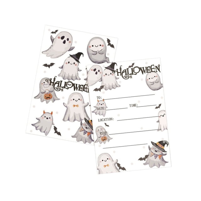 Less Than 5 Event & Party Halloween Invitation Cards Halloween Party Invitations with for Kids Adults 10pcs Invitation Cards for Halloween Scary Themed Parties