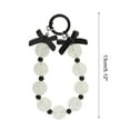 thumbnail image 3 of Unique Bargains 1 Pc Phone Charm Durable Bow Cellphone Charm Black White, 3 of 5