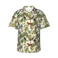 thumbnail image 4 of Wukai Jungle Animals Men's Hawaiian Shirt Short Sleeve Casual Button Down Summer Beach Aloha Shirt Tropical Print Holiday Party, 4 of 8