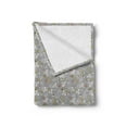 thumbnail image 2 of Nature Soft Flannel Fleece Throw Blanket, Autumn Forest Concept with Fallen Leaves and Raw Organic Hazelnuts, Cozy Plush for Indoor and Outdoor Use, 60" x 80", Pale Grey and Multicolor, by Ambesonne, 2 of 5
