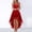Red, variant on Elegant Women's Casual Dress Evening Dresses for Weddings and Festive Celebrations Sleeveless Bridesmaid Attire
