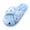 Blue, variant on Plush House Slippers for Women Bowknot Fuzzy Home Shoes Indoor Bedroom Walking Slides Size 6-9