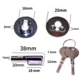 thumbnail image 2 of Cerradura de puerta de cristal. Cerradura de puerta corredera. Cerradura de cristal redonda. Cerradura de puerta móvil Cerradura para gabinete de joyería Cerradura de vidrio, 2 of 5