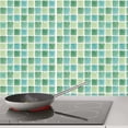 thumbnail image 4 of 30 Pieces Peel and Stick Self Adhesive Bathroom Wall Tiles Mosaic Tile Decal10x10cm, 4 of 5