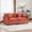 Orange, variant on Double Size Rustic Sofas Cloud Sofa LoveSeat (Ottoman is not included), Modern Sectional Couch, for Living Room Bedroom and Apartment, Comfy Double Layer Upholstered Seat Cushion, Breathable Chenille