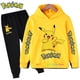 thumbnail image 2 of Conjunto de ropa deportiva de algodón con capucha para niño Y niña, sudadera con capucha de Pokémon Pikachu, pantalones, ropa para 2 peces 4 5 6 7 8 9 10 11 12 13 14 Y qym unisex, 2 of 2