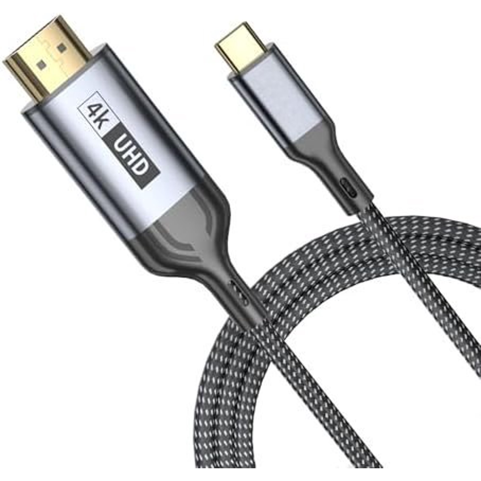 USB C to HDTV 10FT, 4K 60Hz Type C Cord for TV, Monitors & Projectors