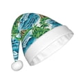 thumbnail image 2 of Balery Hawaii Palms Pattern Santa Hat Christmas Hat Funny Christmas Hat Christmas Knitted Beanie Hat For Men Women Adult, 2 of 6
