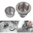 thumbnail image 2 of 3-1/2-inch Kitchen Sink Strainer With Removable Deep Waste Basket/strainer Assembly/sealing Lid, Stainless Steel, 2 of 4