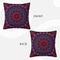 thumbnail image 3 of ZICANCN Red Rosette Decorative Throw Pillow Covers, Bed Couch Sofa Decorative Knit Pillow Covers for Living Room Farmhouse 24"x24", 3 of 8