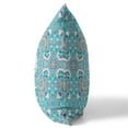 thumbnail image 3 of Love and Liberty Indoor/Outdoor Fabric Pillow with Zip in Light Blue White 16x16, 3 of 5
