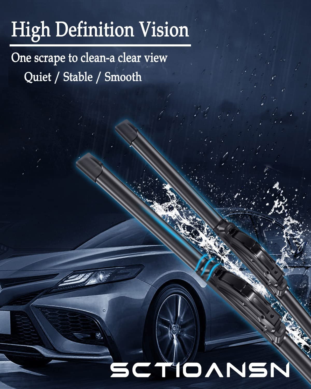 3Pcs Windshield Wipers for Mazda 3 2010 2011 2012 3013, All Seasons Original Equipment Automotive Replacement Windshield Wiper Blades- 24"/19"/14" (Pack of 3) J-HOOK
