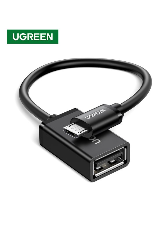 UGREEN Micro USB 2.0 OTG Cable Micro USB Male to USB Female Cable Adapter for Samsung S7 S6 Edge S4 S3, LG G4, Dji Spark Mavic Remote Controller 0.5ft Black