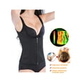 thumbnail image 6 of FANNYC Women Hot Sweat Body Shaper Double Control Waist Trainer Corset Vest Weight Loss Sauna Suit Slimming Shaper Cincher Tank Top With Adjustable Straps,S-4XL, 6 of 7