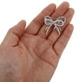 thumbnail image 3 of unbranded Para De Mujer Con Moño Plateado Y Perla Y Rhinestone, 3 of 8