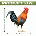 thumbnail image 7 of ICERUN 3Pcs Garden Statues,Acrylic Rooster Sculpture Garden Decorations,Animal Figure Statues Outdoor Statues,Style2, 7 of 7
