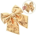 thumbnail image 5 of Sparkling Bowknot for Cheerleading 1 Set Christmas Party Glitter Holiday Decorations DIY Craft Xmas Bowknot Decor Layout Supplies, 5 of 10