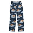 thumbnail image 2 of Dog Cloud Pattern Pajama Pants Soft Lightweight Lounge Pants Bottoms Sleep Pants Warm Comfy, 2 of 9