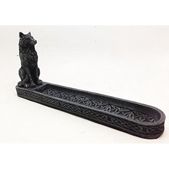 WEREWOLF LYCAN WOLF INCENSE BURNER RESIN GOTHIC FIGURINE SCULPTURE HOME DECOR