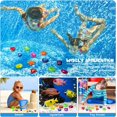 thumbnail image 5 of 16 Pieces Dive Gem Pool Toys Sinking Diving Gems Dive Crystals Summer Underwater Diving Toys Colorful Jewels Swim Toys Precious Swimming Plastic Gems, Bath Water Games, 5 of 7