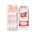 thumbnail image 4 of Kiss Impress Petite Square Press on Nails, White, 30 Pieces, 4 of 8