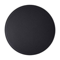 Double Sided Honeycomb Pattern Placemat Household Kitchen Table Mat Insulation Hot Pad Trivet Pot Holder Microwave Safe Non Slip 12x12 In Black