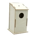 thumbnail image 2 of oshhnii DIY Wood Bird Nest Birdhouse Handmade Bird for Hummingbird 18.5cmx11cmx11cm, 2 of 9