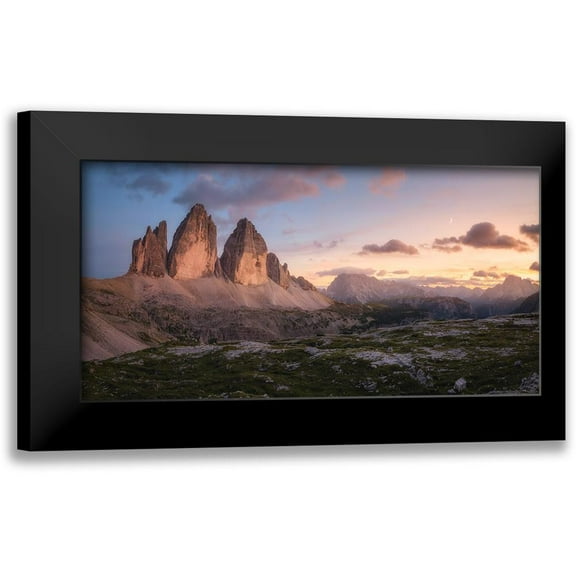 Gastager, Daniel 14x9 Black Modern Framed Museum Art Print Titled - An Evening In The Dolomites