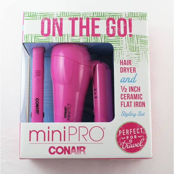 Conair Mini Pro On The Go Travel Hair Dryer and 1/2 Conair Mini Pro On The Go Travel Hair Dryer and 1/2