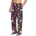 thumbnail image 6 of Hirioo Halloween Skeleton for Men's PJ Pajama Pants Sleep Pants Men's Home Trousers with Pockets,S-3XL-Medium, 6 of 6