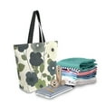 thumbnail image 2 of FORMRS Womens Canvas Tote Bag with Zipper Inner Pocket Shoulder Handbag, Navy Flower, 2 of 7