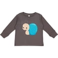 thumbnail image 3 of Inktastic Adorable Blue Snail Boys or Girls Long Sleeve Toddler T-Shirt, 3 of 5