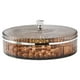 thumbnail image 2 of Inteprter Bandeja para platos de frutas, almacenamiento práctico multiusos con elegante caja fuerte para frutas, fácil de limpiar Organizadores de utensilios de cocina gris, 2 of 6