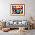thumbnail image 3 of Stephen Chambers 32x25 Gold Ornate Wood Framed With Double Matting Wall Art Titled - Frankenstein Life Is Beautiful, 3 of 6