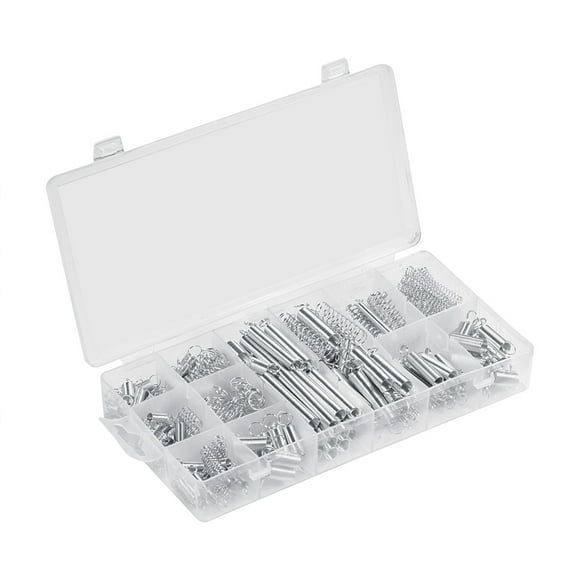 Metal Spring Extension Spring Compression Spring Assorted Springs Spring Assortment 200pcs/Set 20 Sizes Extension Compression Spring Assortment Metal Springs Kit With Box
