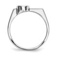 thumbnail image 5 of Auriga Fine Jewelry 925 Sterling Silver Rhodium-plated Round CZ Ring for Women Size- 8, 5 of 6