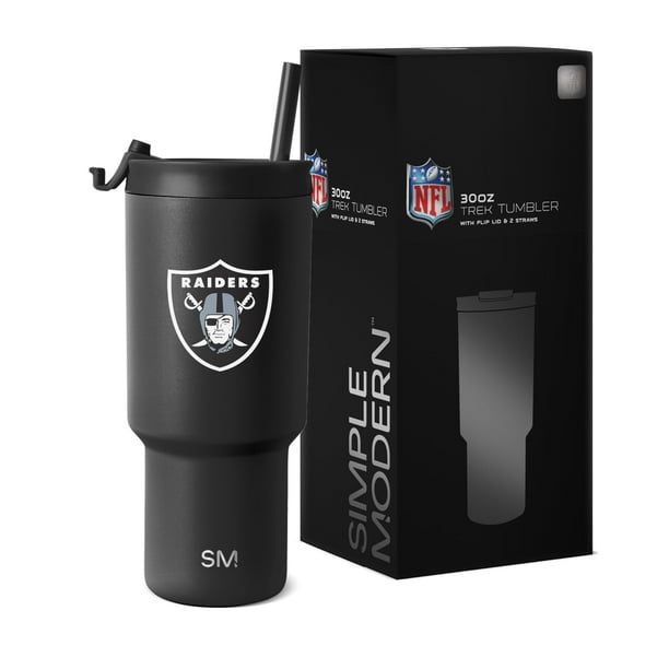 Vaso sencillo y moderno de acero inoxidable de los Oakland Raiders de la NFL, 900 ml