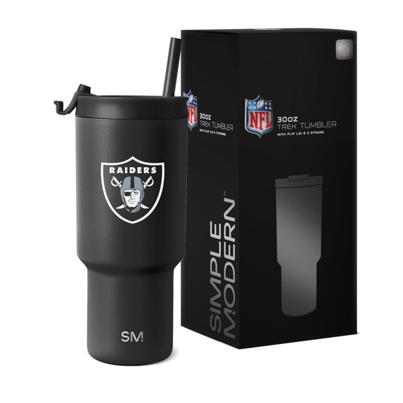 Vaso sencillo y moderno de acero inoxidable de los Oakland Raiders de la NFL, 900 ml