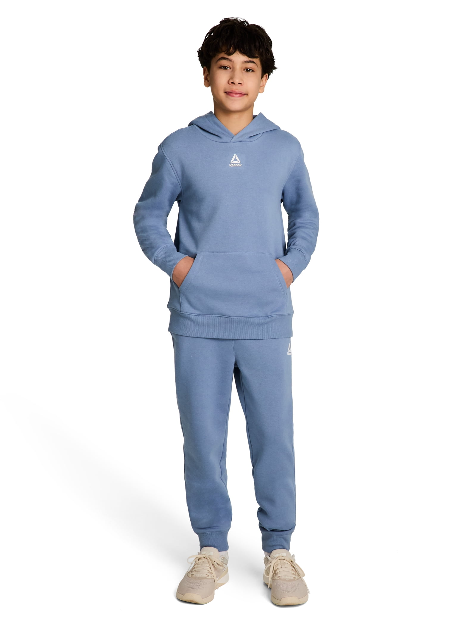 Reebok Kid's Unisex Athletic Game Day Sport Core Hoodie & Jogger, 2-Piece Set, Sizes 4-18
