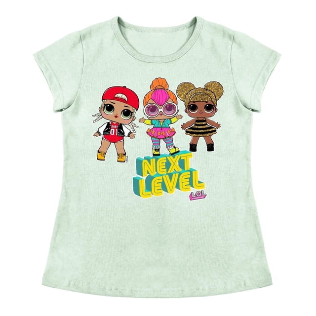 Playera Para Niña MGA Entertainment L.O.L Cuello Redondo Manga Corta Talla 8 Verde