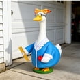 thumbnail image 6 of AZXY Back to School Goose Outfit, Teacher Style Blue Costume with Bow Headband and Glasses, Weather Resistant for 23 Inch Goose, Classroom, Teacher Appreciation & Home Decor, 6 of 8