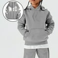 thumbnail image 2 of LUOGENLI Girl Hoodies Size Girls Hoodies & Sweatshirts Letter Print Casual Long Sleeve Hooded Sweatshirt for Girls Stylish Athletic Wear for Youngsters（6 14Y） Grey Size 7-8 Years, 2 of 6